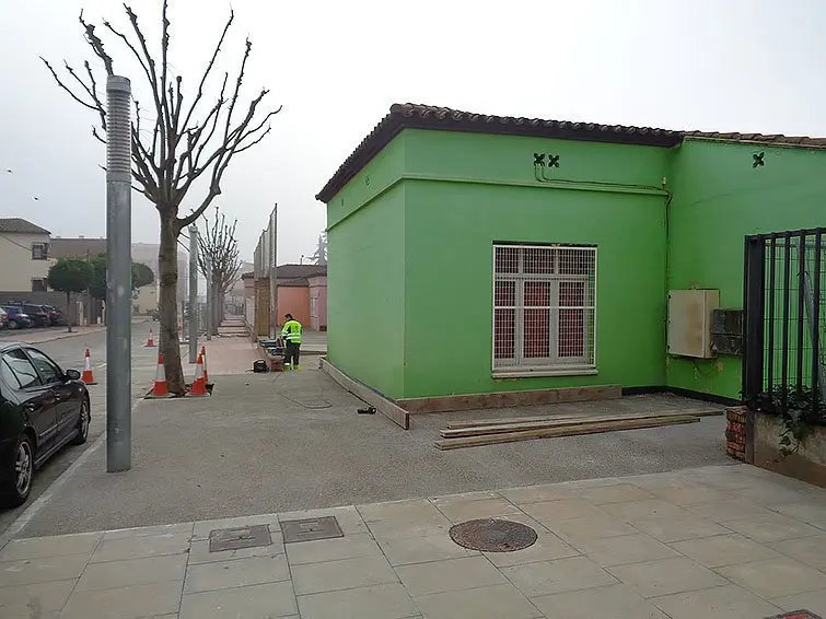 L'Ajuntament d'Alcarràs una de les actuacions, al voltant de l'Escola Bressol, Biblioteca i Antigues Escoles interio