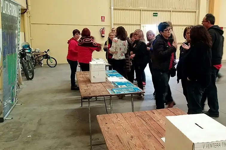 Les urnes en les quals es van poder votar els projectes de l'Espenta