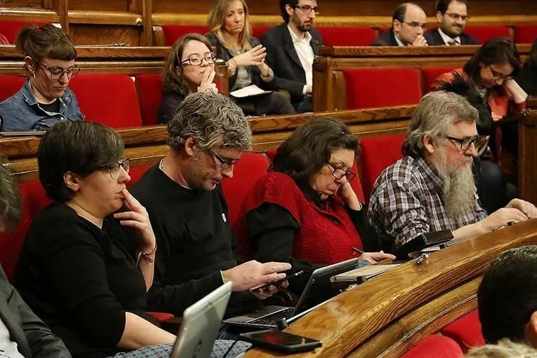 El grup de la CUP al Parlament de Catalunya