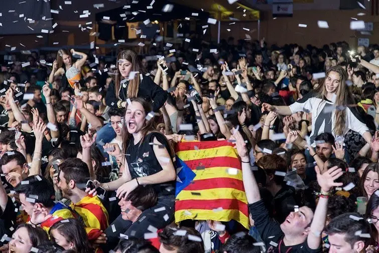 Imatge del concert de l'Estelada de Vilanova de Bellpuig 2016