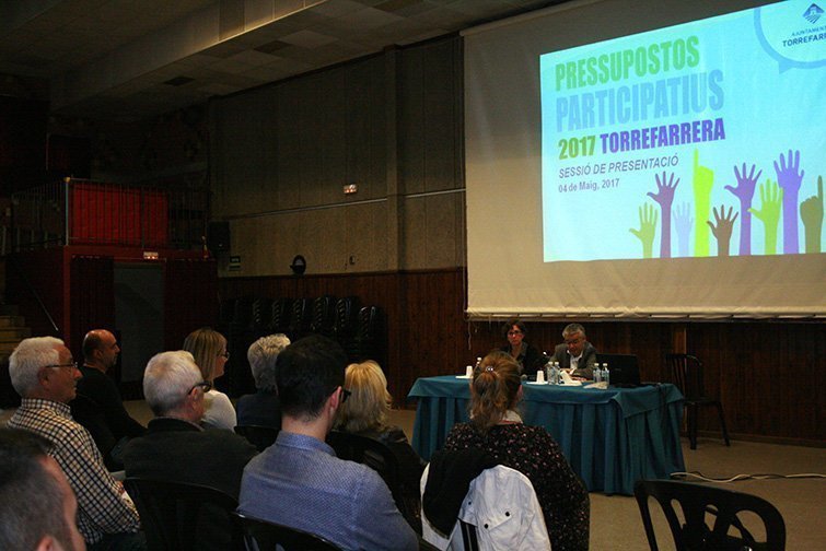 Acte de presentació del pressupost a Torrefarera