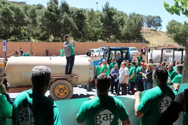 Els membrs de l&#39;agrupació de ramaders de les Garrigues