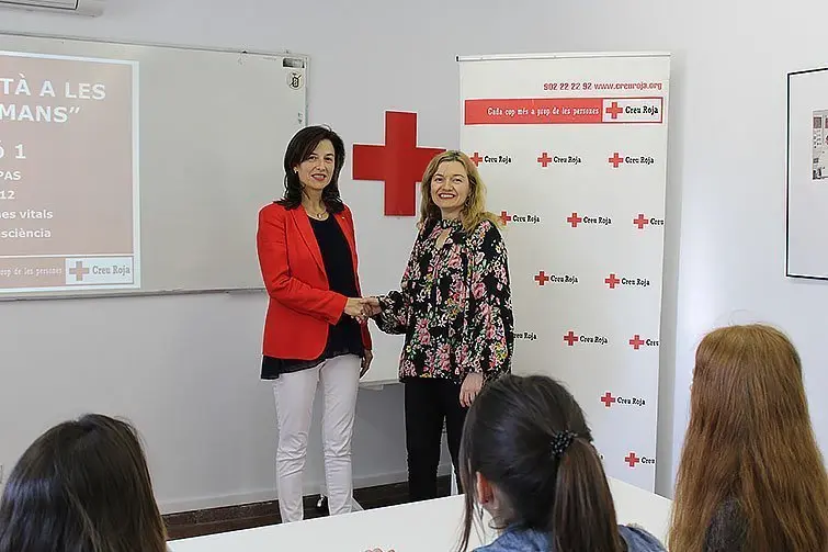 Conveni col.laboració Creu Roja i Infermeria interior