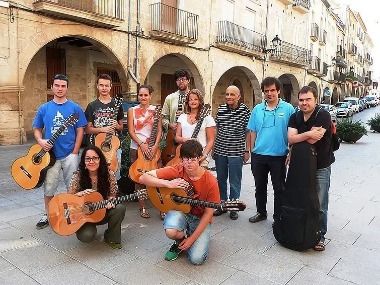 Grup curs de guitarra Emili Pujol III Garrigues Guitar Festival inteior