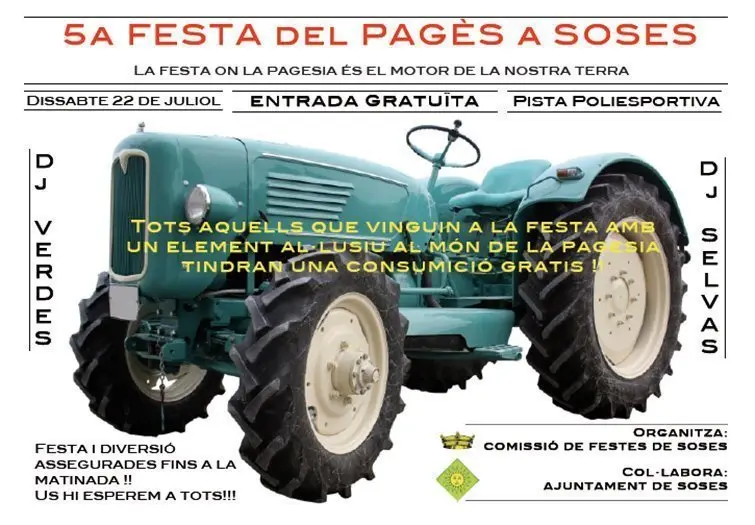 FESTA DEL PAGES DE SOSES CARTELL