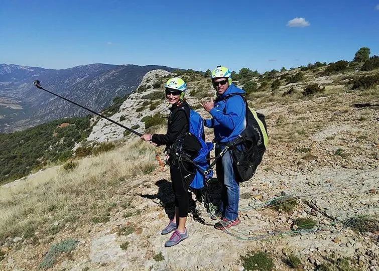 Blogger del Regne Unit practicant parapent a Organya 1