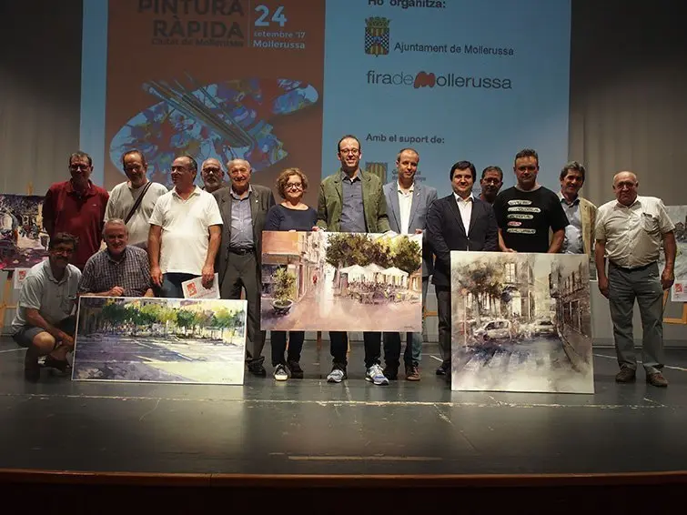 Guanyadors del Concurs de Pintura ràpida ciutat de Mollerussa