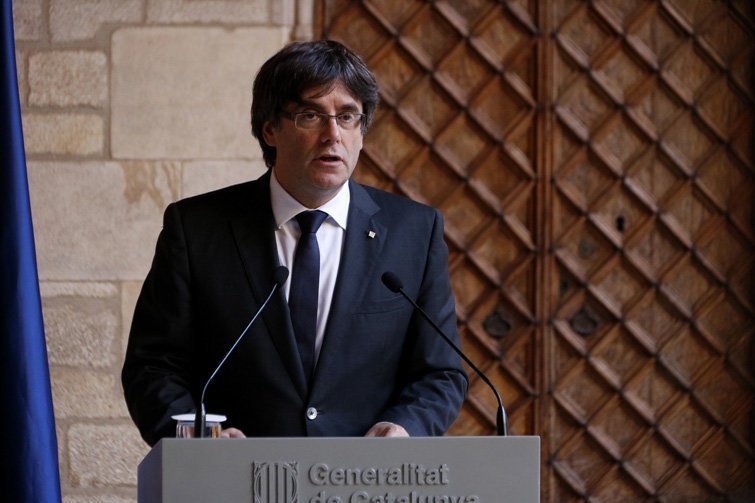 El President Carles Puigdemont