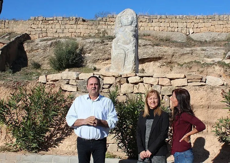 El president del Consell Comarcal de Les Garrigues Antoni Villas inaugurant la ruta del Cami dels set sentits