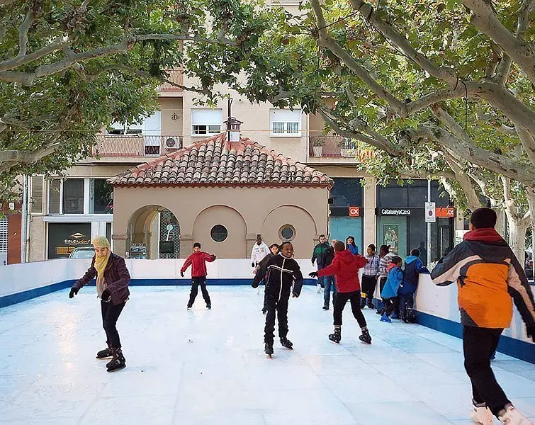 Simulació pista patinatge Agramunt inteior