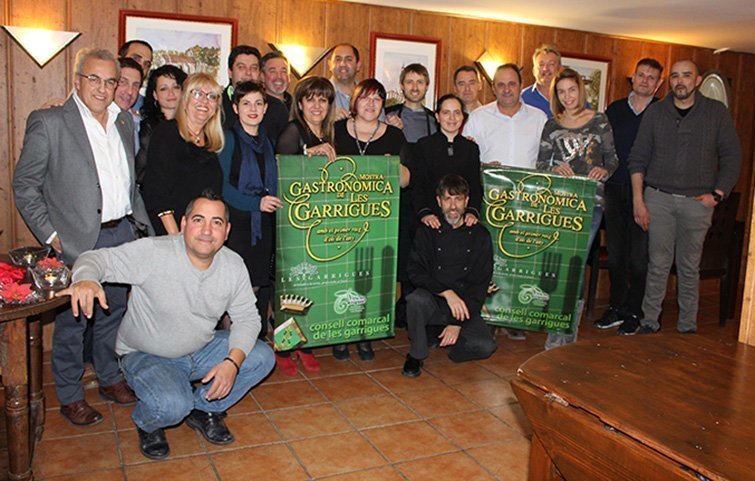 Partcipants en el sopar de cloenda de la mostra Gastronómica de les Garrigues
