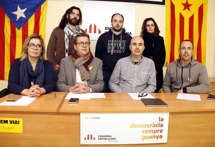 Els representants politics d&#39;ERC al Pla d&#39;Urgell