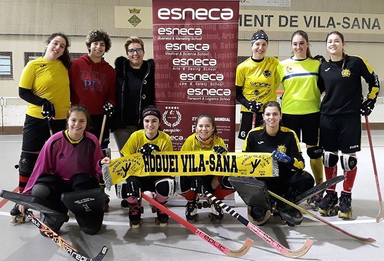 L'equip femení d'hoquei patins de Vila-sana en la Copa de la Reina