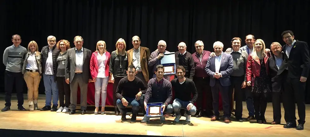 Imatge dels guardonats en la Festa de l'Esport de les Borges Blanques