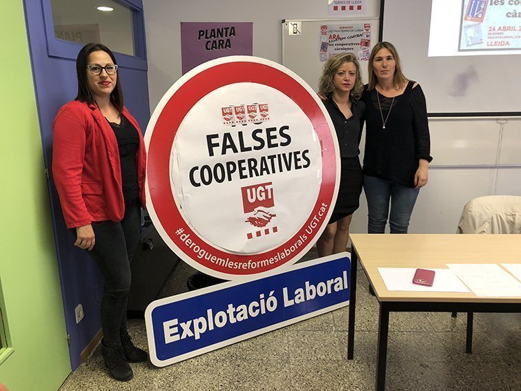 Presentació de la campanya del sindicat UGT a Lleida