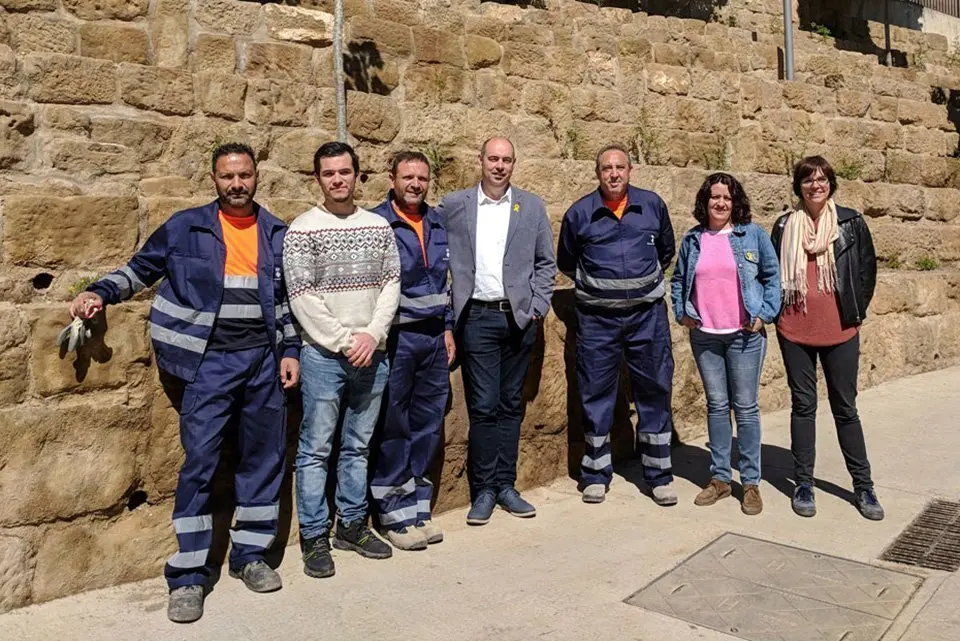 L'alcalde de Balaguer Jordi Ignasi Vidal presenta el projecte d'arranjament de zones verdes