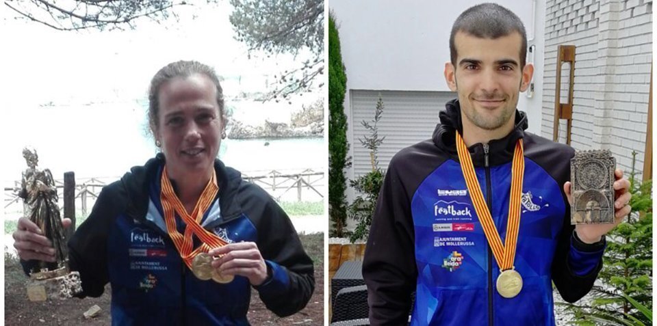 Els maratonians campuions de Catalunya Mireia Sosa i Ricard Pastó