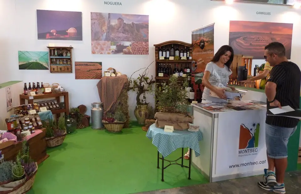 Estand firal dels productes de la comarca de La Noguera