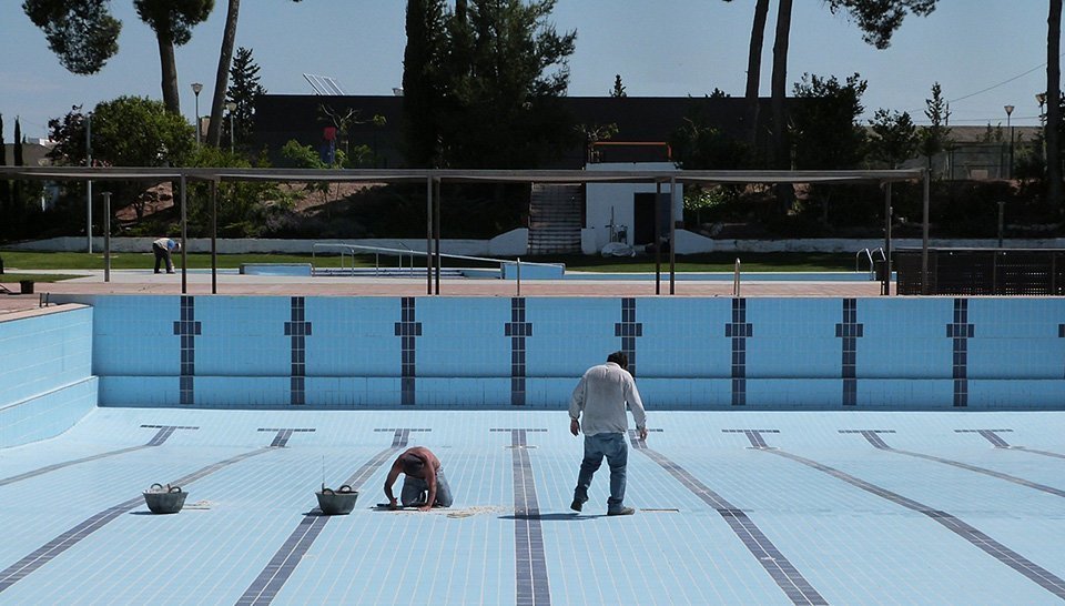 Tasques de millora a les piscines municipals de les Borges Blanques