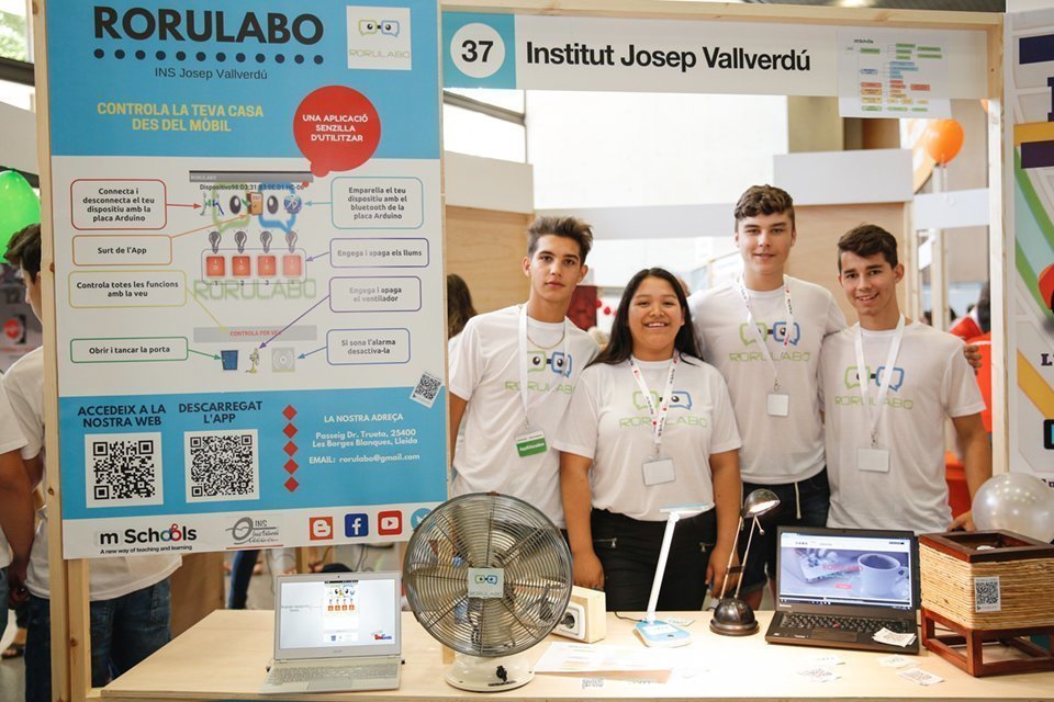 Equip del Josep Vallverdú participant a l'edició 2017 dels mSchools Student Awards