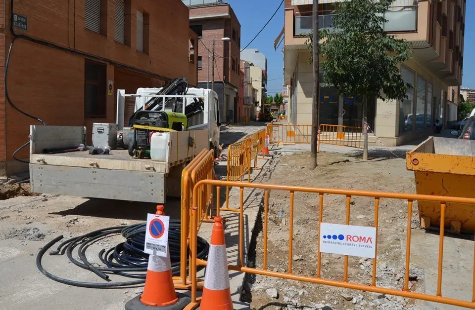 Obres del carrer Acadèmia de Mollerussa interio