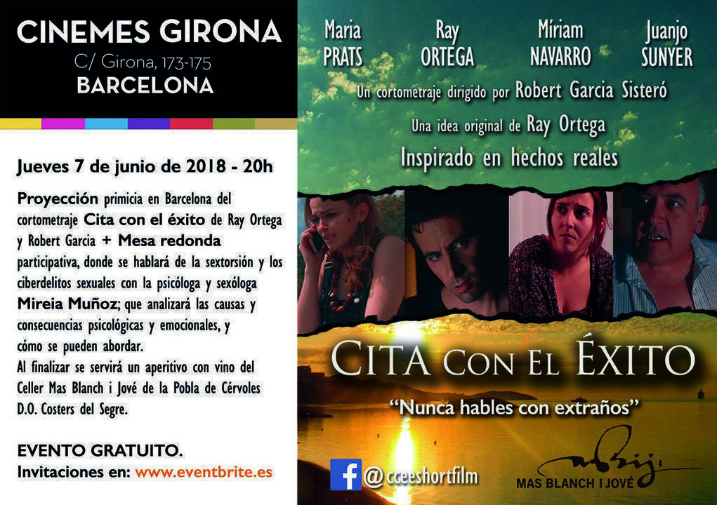 Flyer estrena del curt als Cinemes Girona
