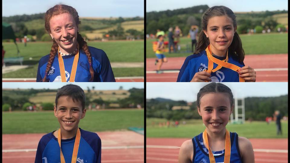 Els atletes del Xafatolls guanyadors del Campionat de Catalunya