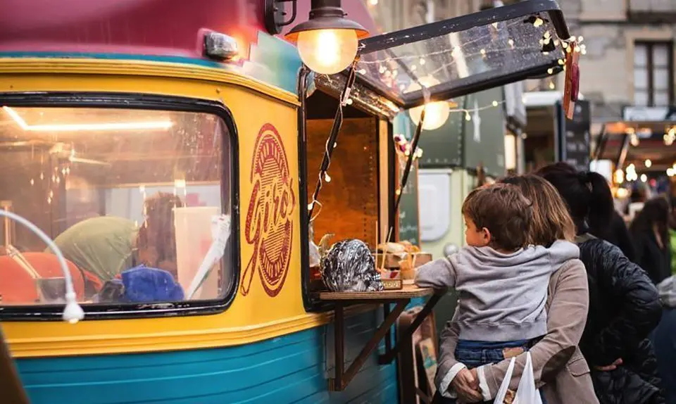 Foodtruck en la primera edició que es va fer a Cervera el 2016