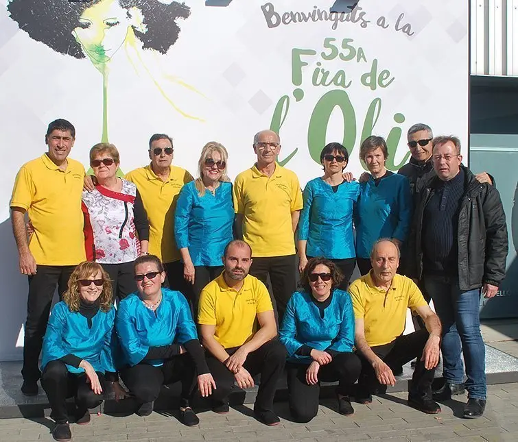 La colla Brut Nature en la seva participació en la Fira de l’Oli de les Borges 1