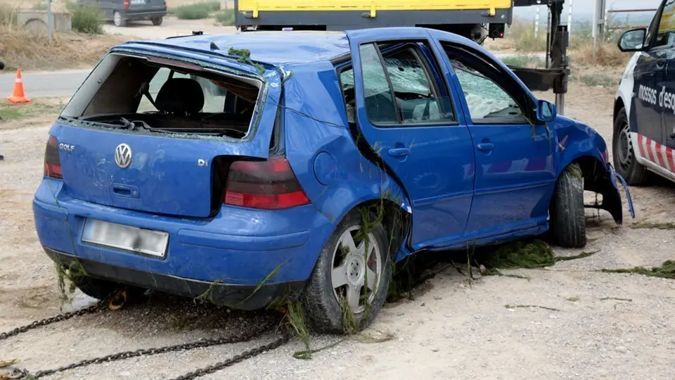 Estat en el que ha quedat el vehicle accidentat