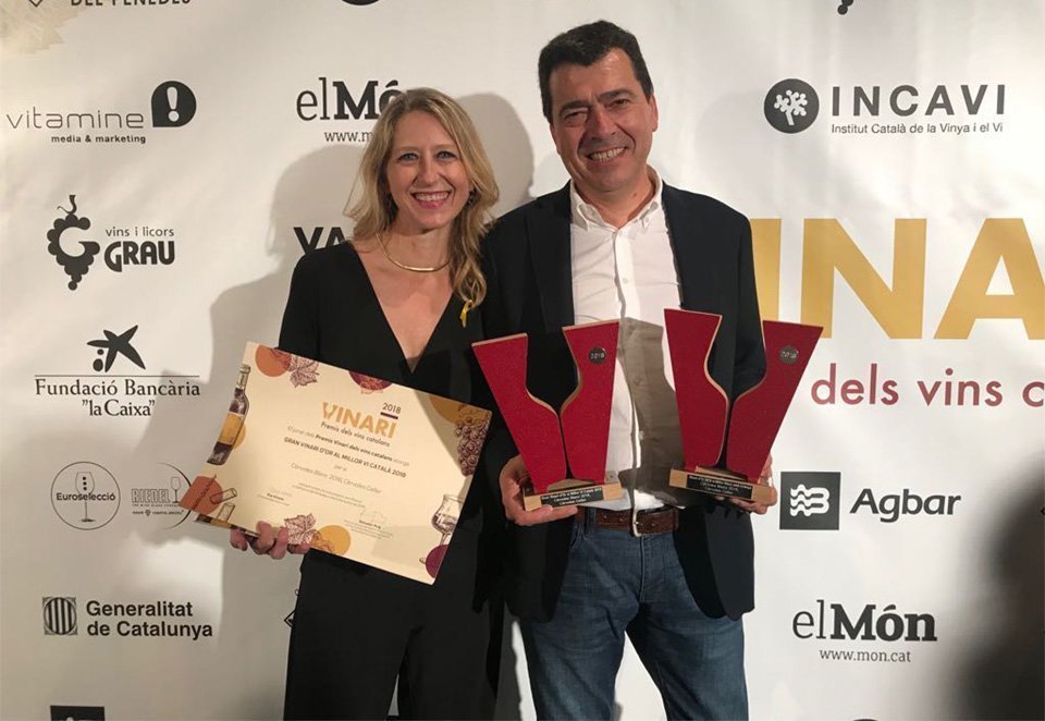 Els guanyadors de la nit dels vins catalansTomàs Cusiné i Mireia Gonzalez