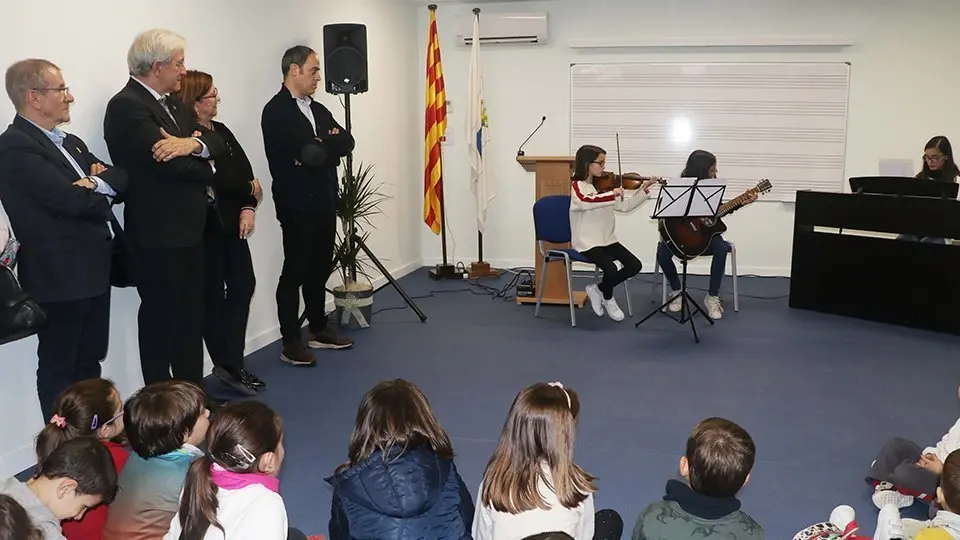 El concert ofert pels alumnes de l'Escola als nous equipaments