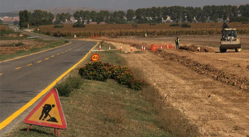 Inici obres carretera Bellcaire a Linyola 1