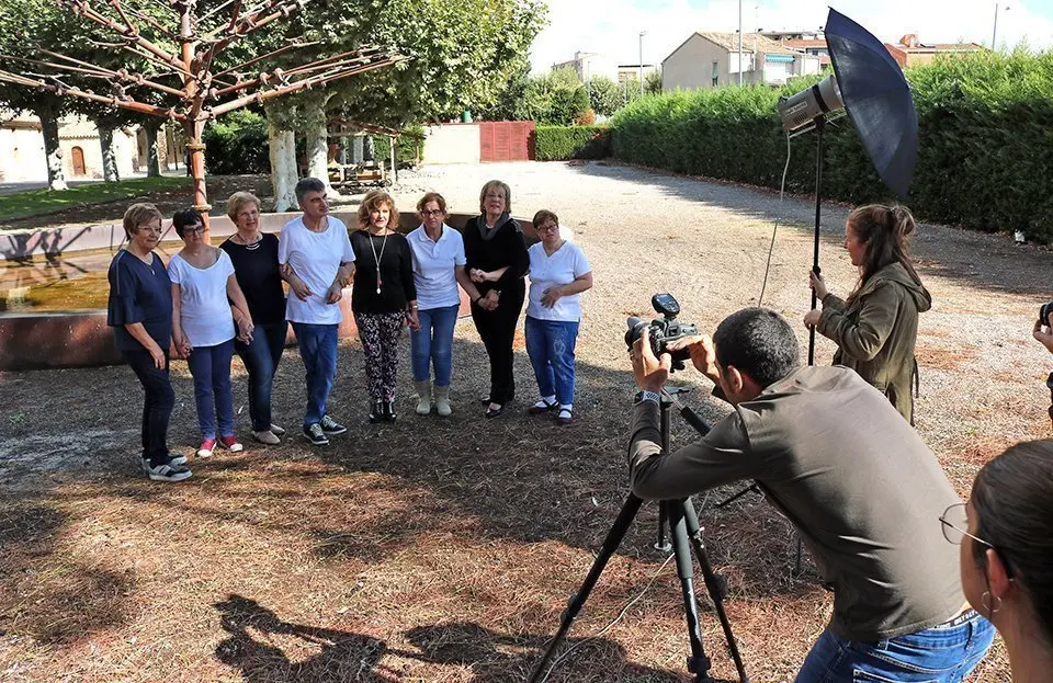 Albert Font en una de les sessions fotogràfiques del calendari