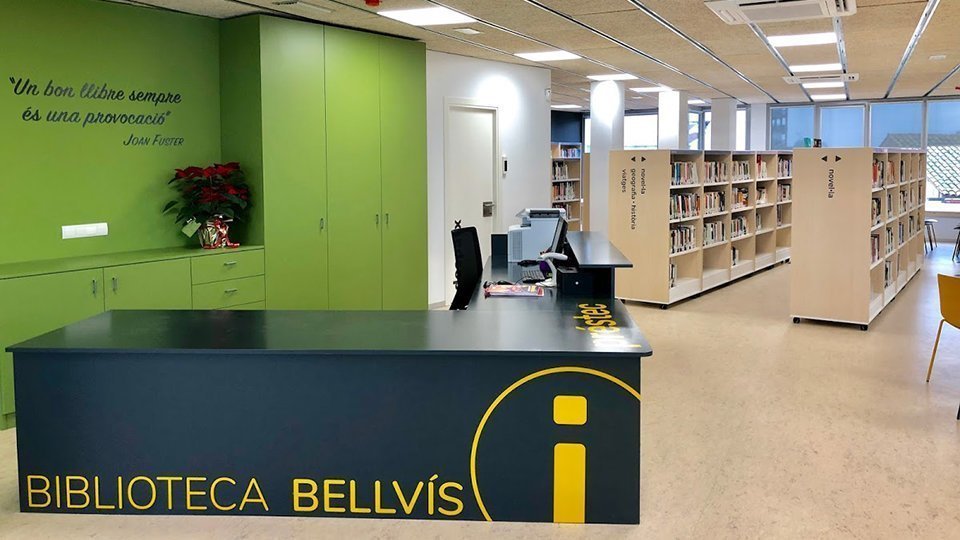 Les instal·lacions de la nova biblioteca de Bellvís