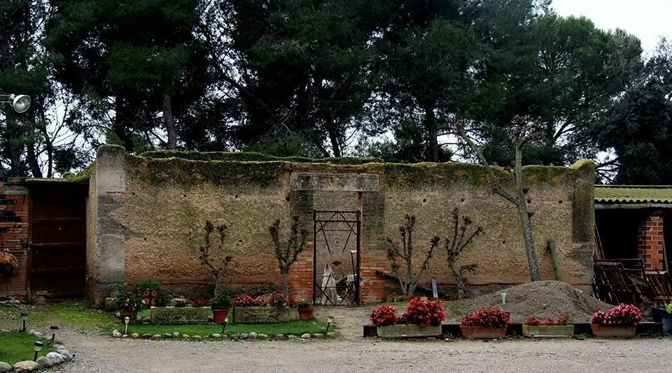 Restes d'una construcció de tàpia al terme d'Ivars d'Urgell ©JosepAPérez