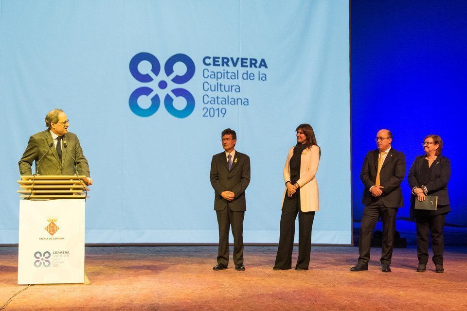 El president Quim Torra presideix acte inaugural Cervera capital Cultura 2019