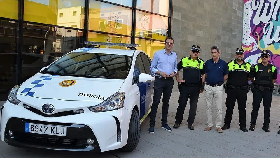 Salvador Tuxans i Bruno Calero, a la dreta, nous responsables de la Policia Local de Mollerussa