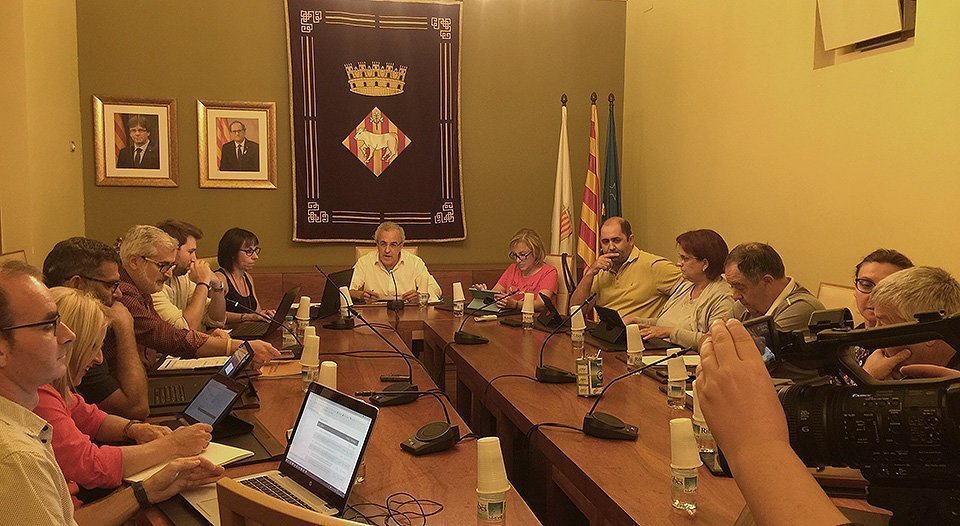 Imatge d'una sessió plenària a les Borges Blanques