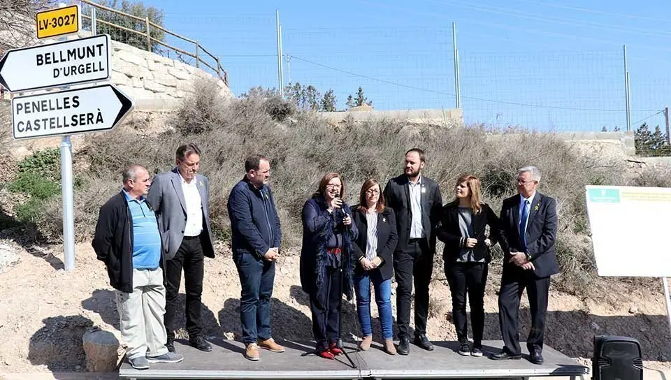 Acte inaugural de l'arranjament de la carretera entre Bellmunt, Penelles i Castellserà 1