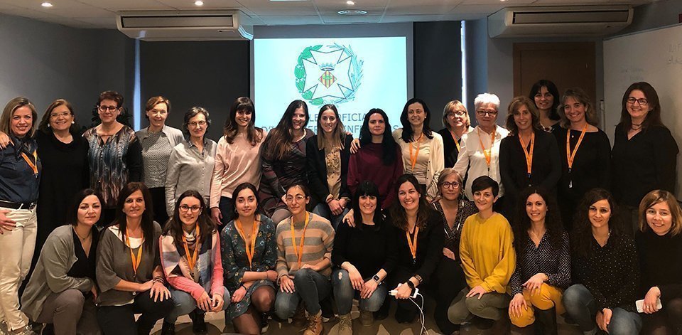 Participants en el curs sobre Infertilitat de Llevadores del Col·legi Oficial d'Infermeres i Infermers de Lleida