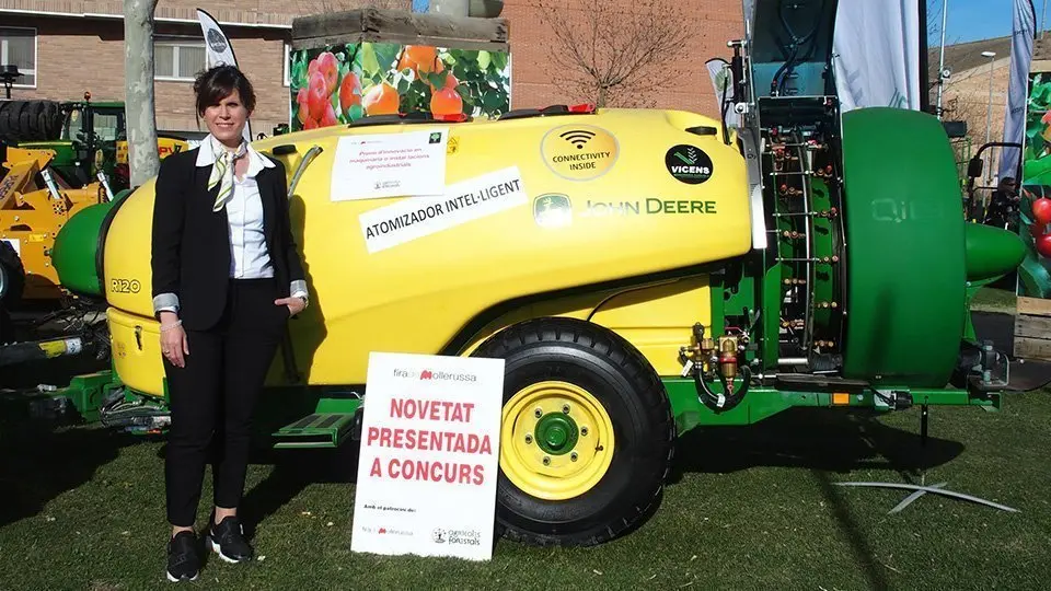 Atomitzadora presentada per Vicens Maquinària Agrícola de Fondarella