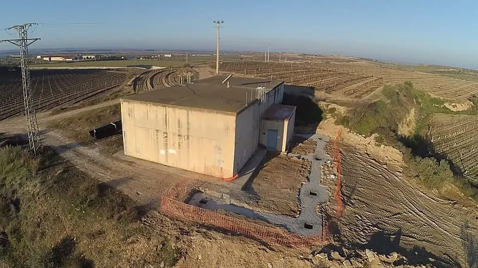 Les obres de la planta de tractament d'aigua de boca