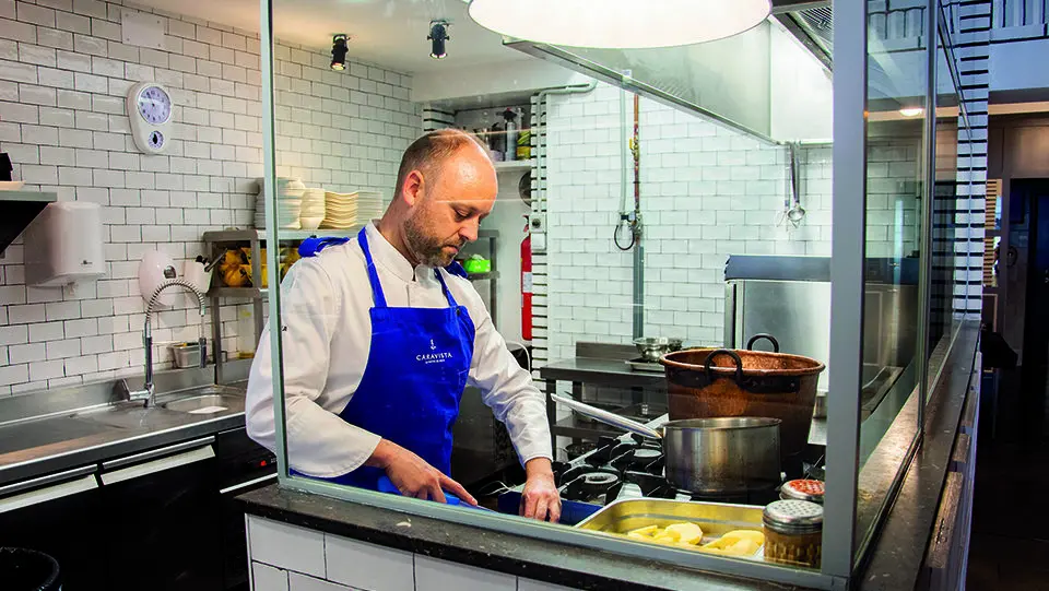 El Xef del Caravista Restaurant de Lleida Mateu Blanch