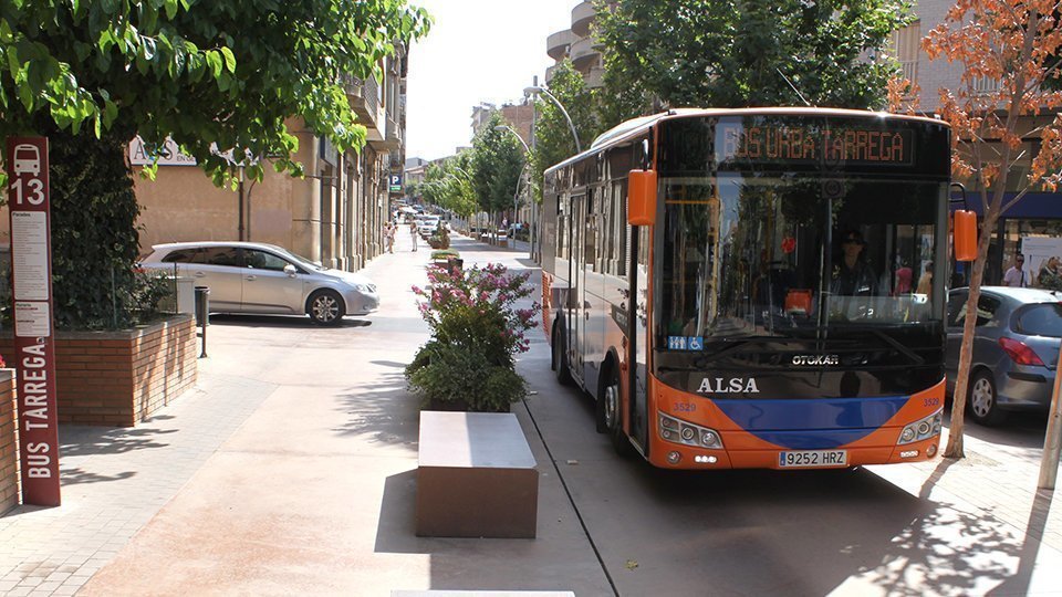 El bus de transport urbà de Tàrrega