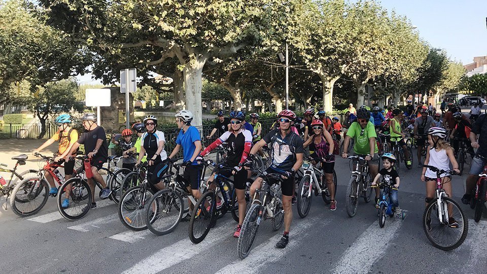 La sortida del Dia de la Bicicleta 2018 a les Borges Blanques