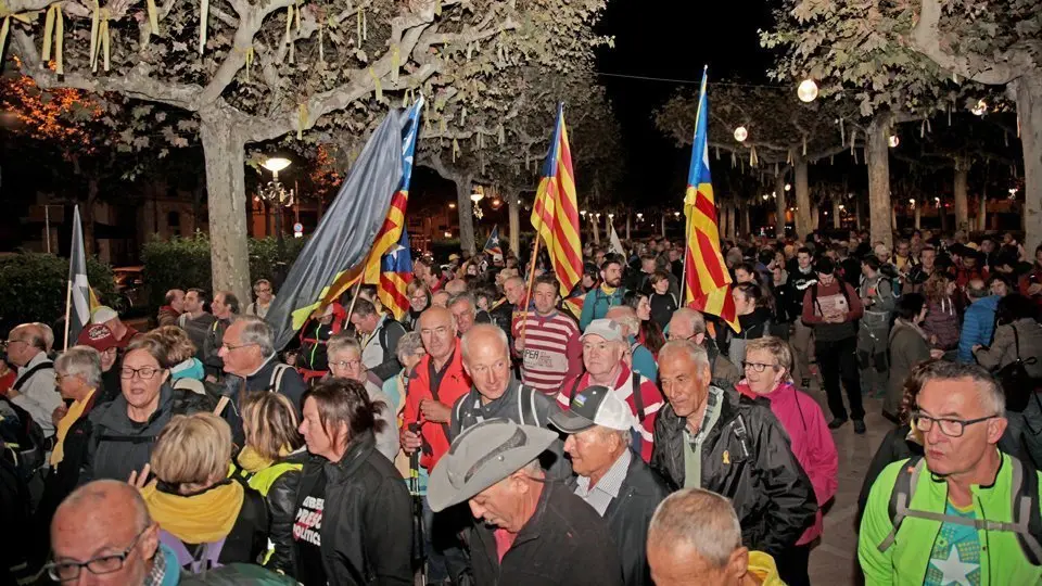 La La Marxa per la Llibertat lleidatana surt de Tàrrega a les 7 del matí