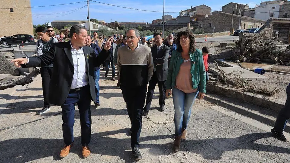 Visita del president Torra a les zones afectades