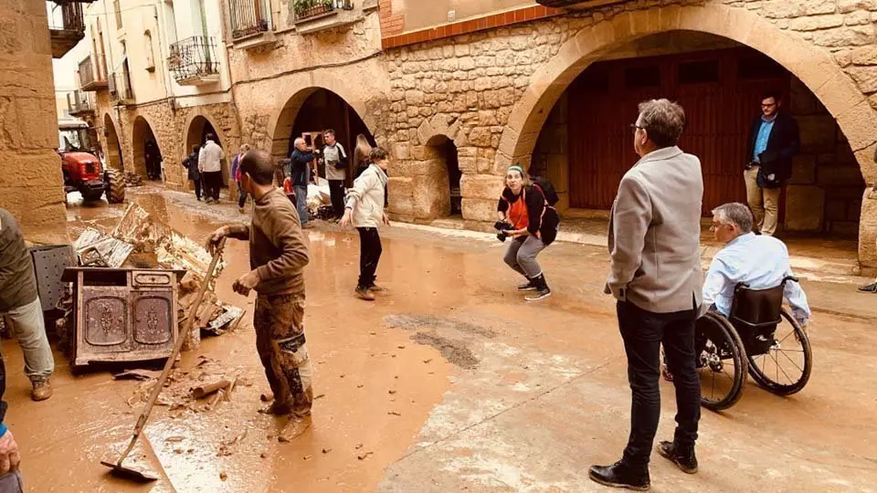 El president de la Diputació Joan talarn visita l'Alvi