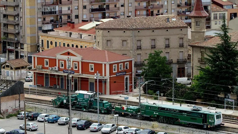 Imatge de l&#39;estació de tren de Tàrrega